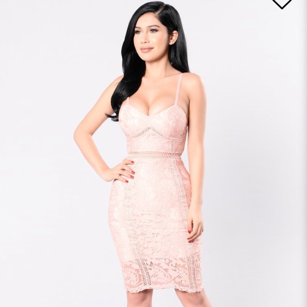 Pink Crochet Dress